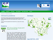 Tablet Screenshot of natura2000info.lt